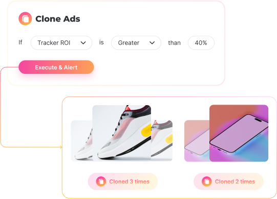 Clone campaigns, ad groups and ads