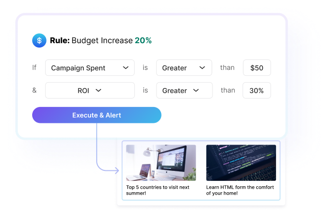 Adjust budget on all campaign levels