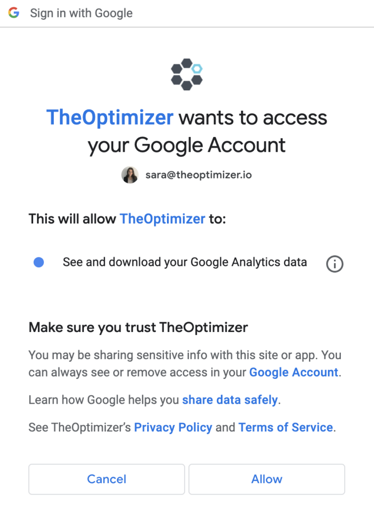 How to connect Google Analytics 4 with Facebook on TheOptimizer P2