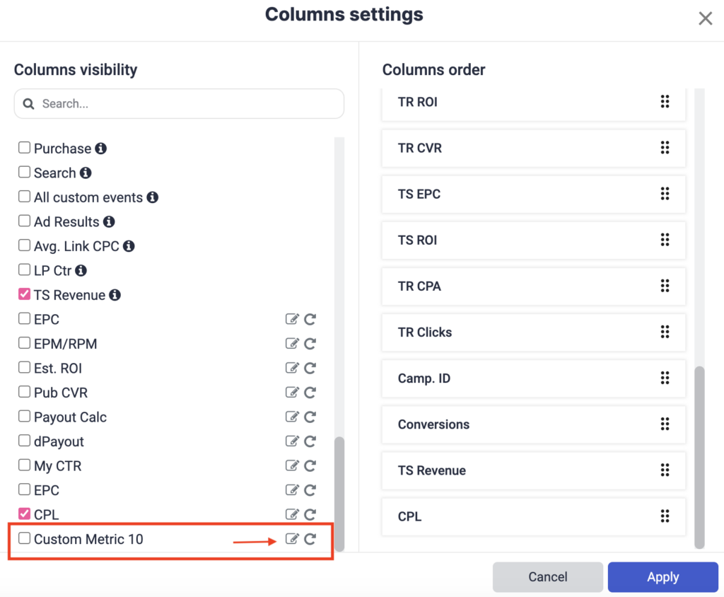 How to create custom metrics for Facebook on TheOptimizer P1