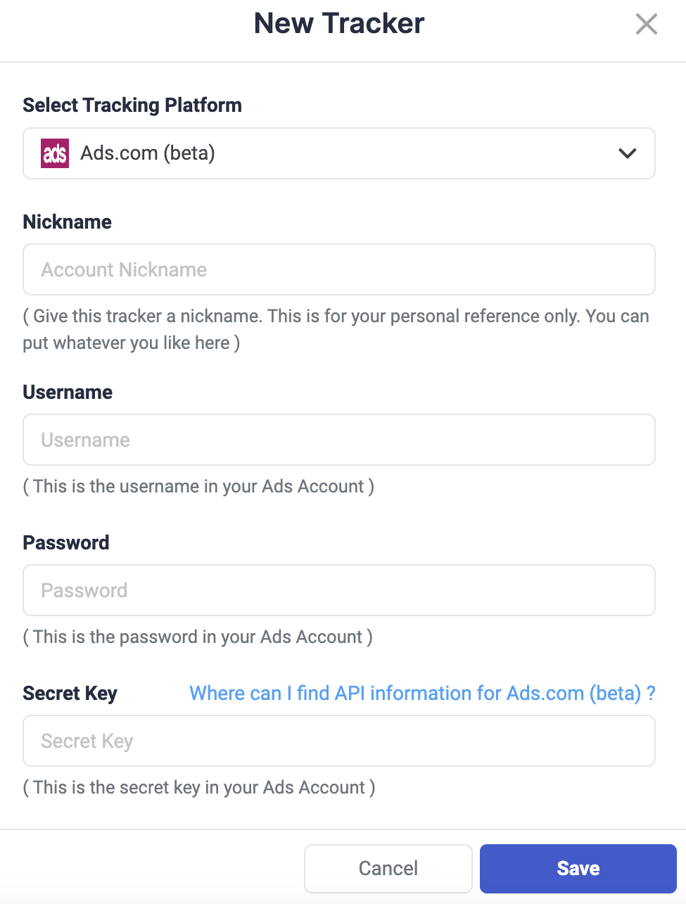 How to connect Ads.com Bodis on TheOptimizer for Facebook