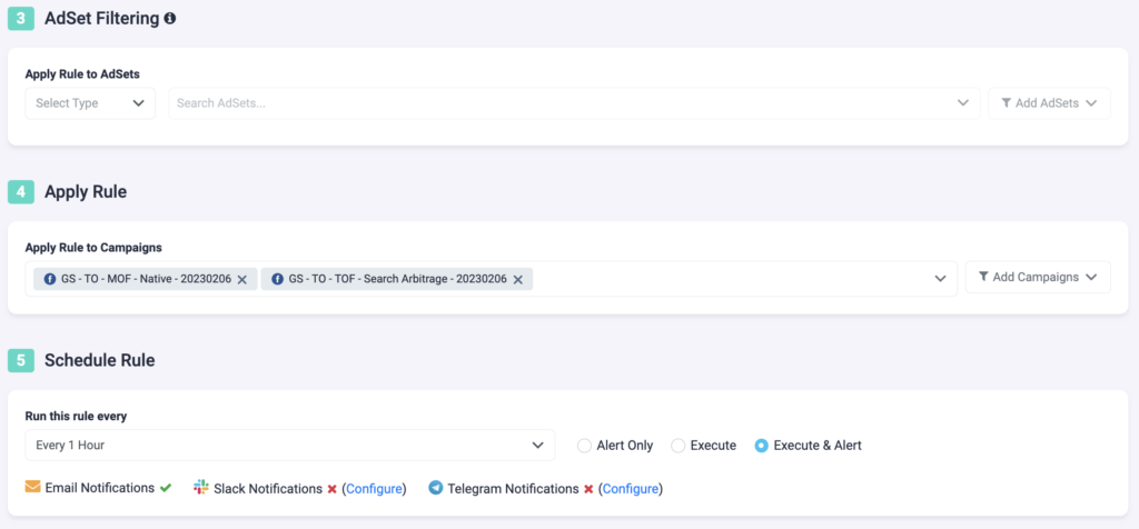 Rule Example 17 TheOptimizer: Pause Facebook Ads with Low CTR & Low Engagement P2
