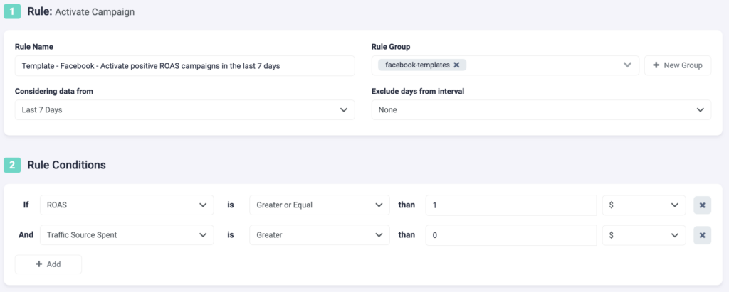 Rule Example 2: Activate Positive ROAS Facebook Campaigns / Facebook x TheOptimizer P1