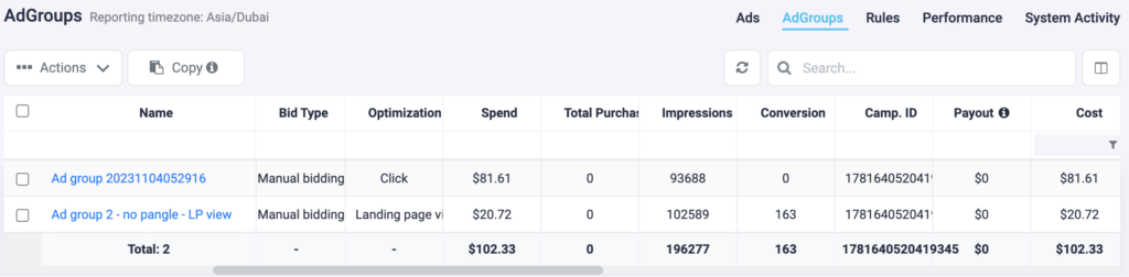 tiktok ad groups reporting theoptimizer 