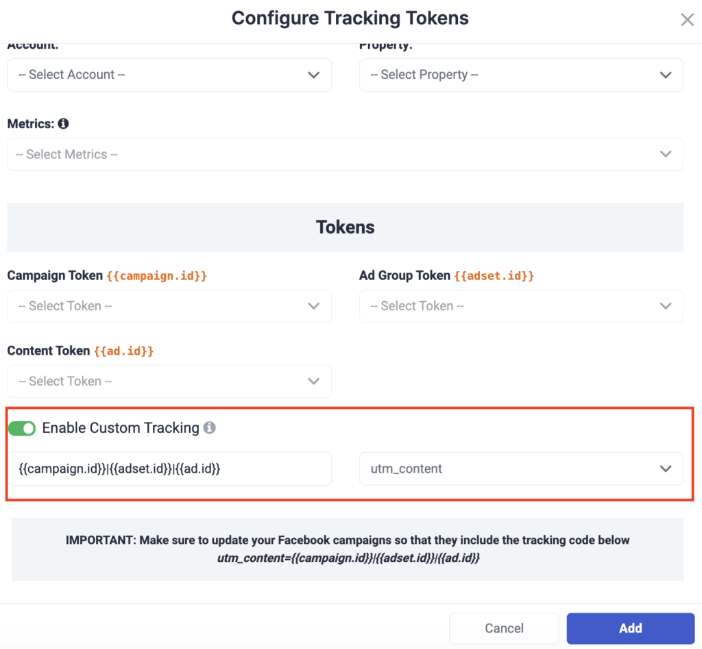 How to connect Google Analytics 4 with Facebook on TheOptimizer P5